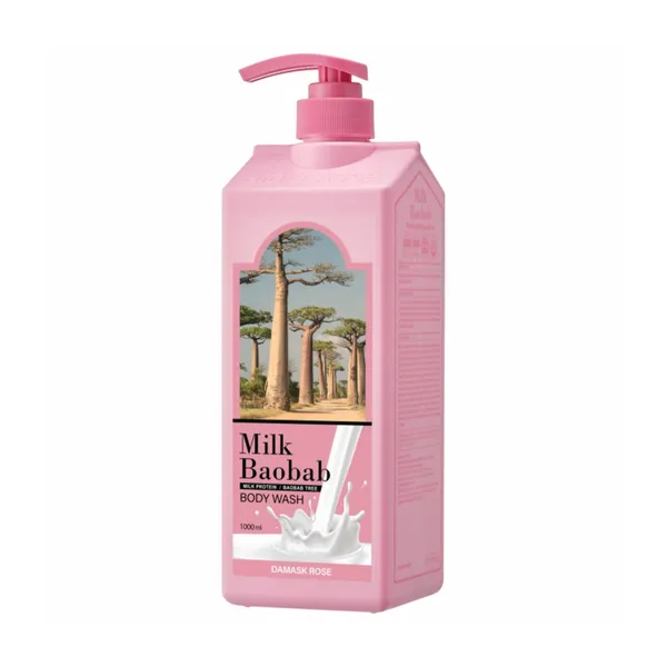 MILK BAOBAB Body Wash Damask Rose, 1000 мл